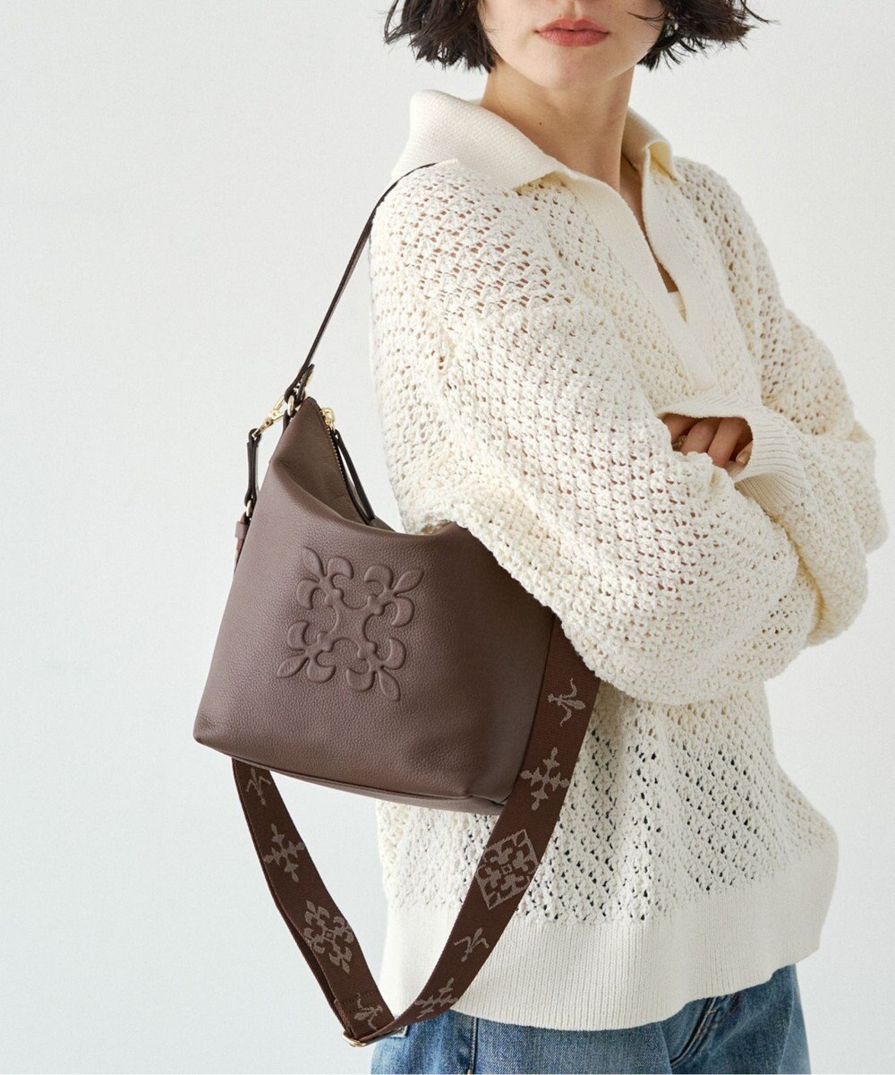 russet 《WEB限定》スタンダードミニショルダーバッグ <エンボスモノグラム>(CE-1718-WEB) 