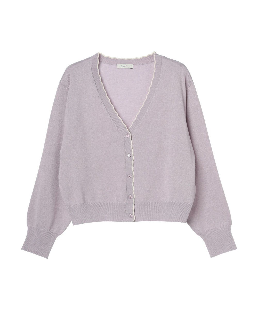 earth music&ecology ちびスカラップカーディガン 