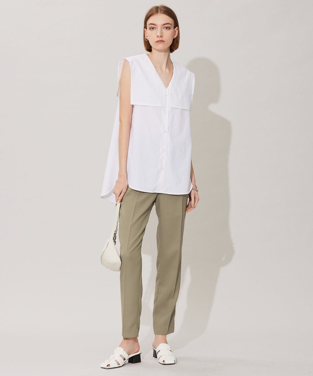 ICB 【接触冷感・UVケア・速乾・洗える】FluidBackSatin ドロストパンツ 