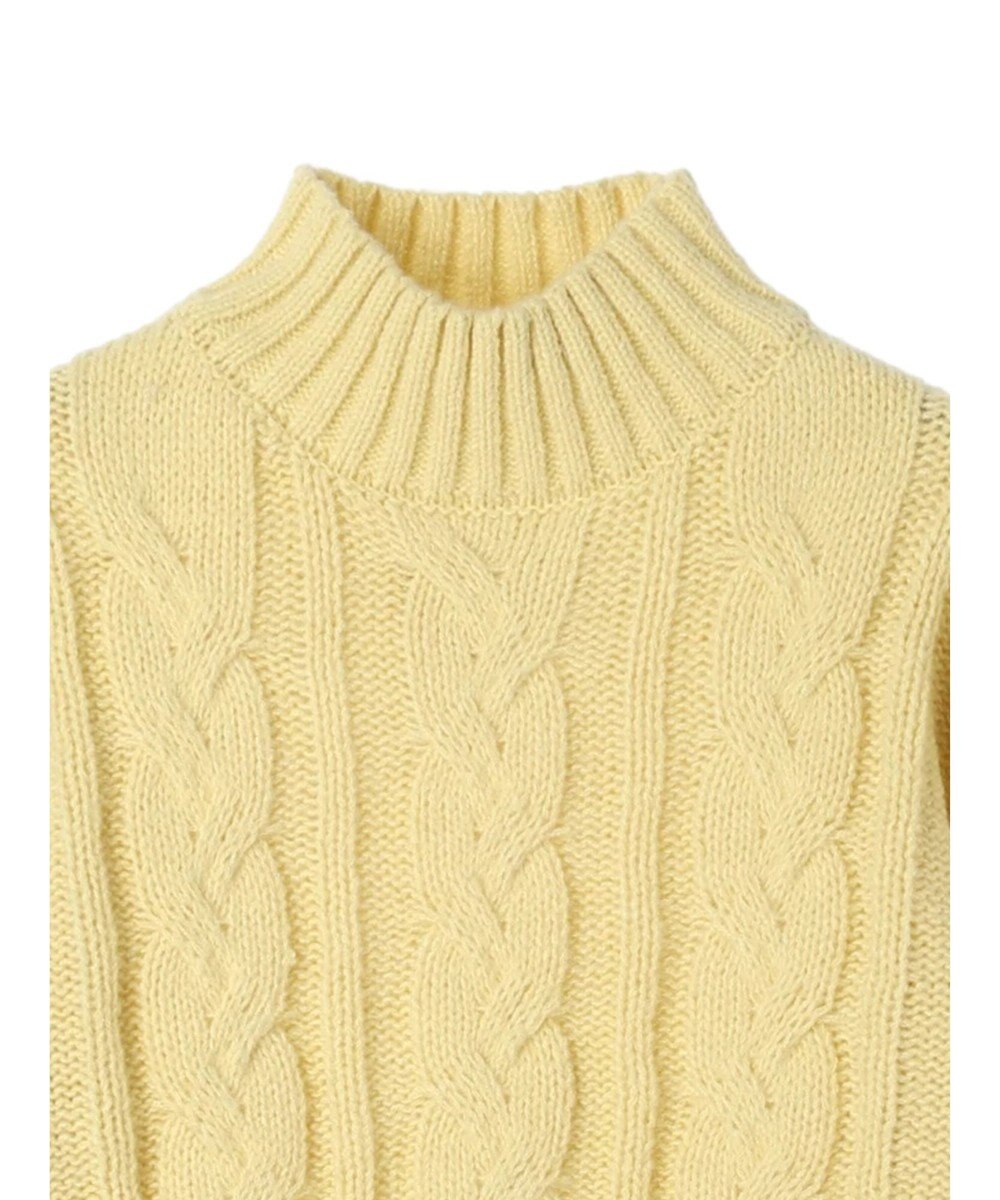 Green Parks ショート丈ケーブルニットプルオーバー 