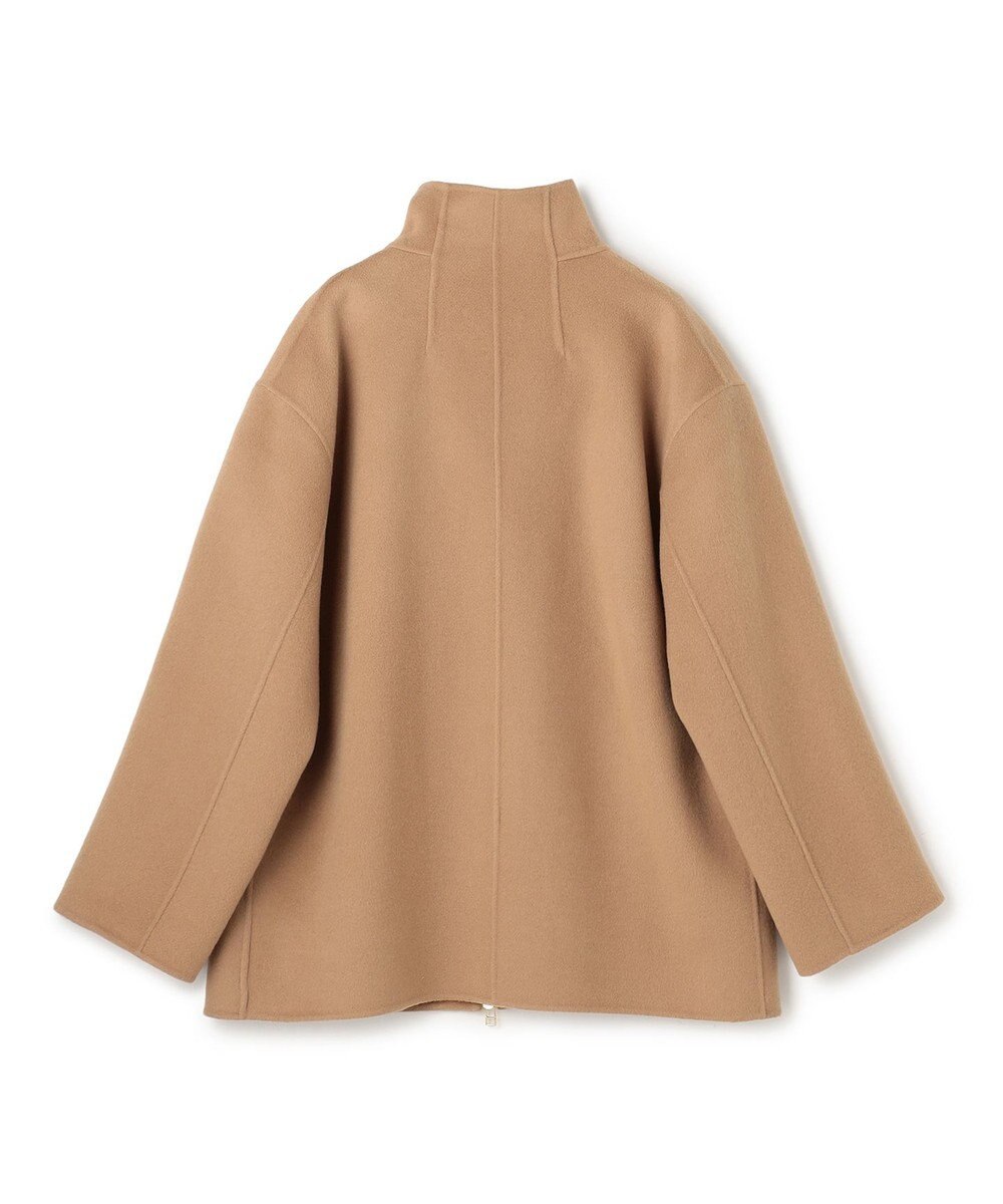 BEIGE， ZION / ウールスタンドカラーショートコート 