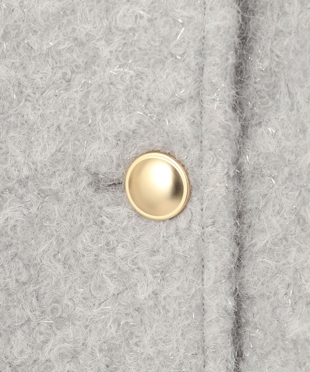 ANY SIS L 【2WAY】ブークレーシャギーラメ アウター 