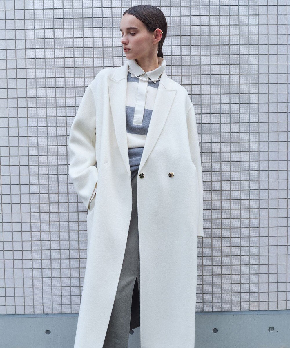 BEIGE， ZION / ウールロングチェスターコート 