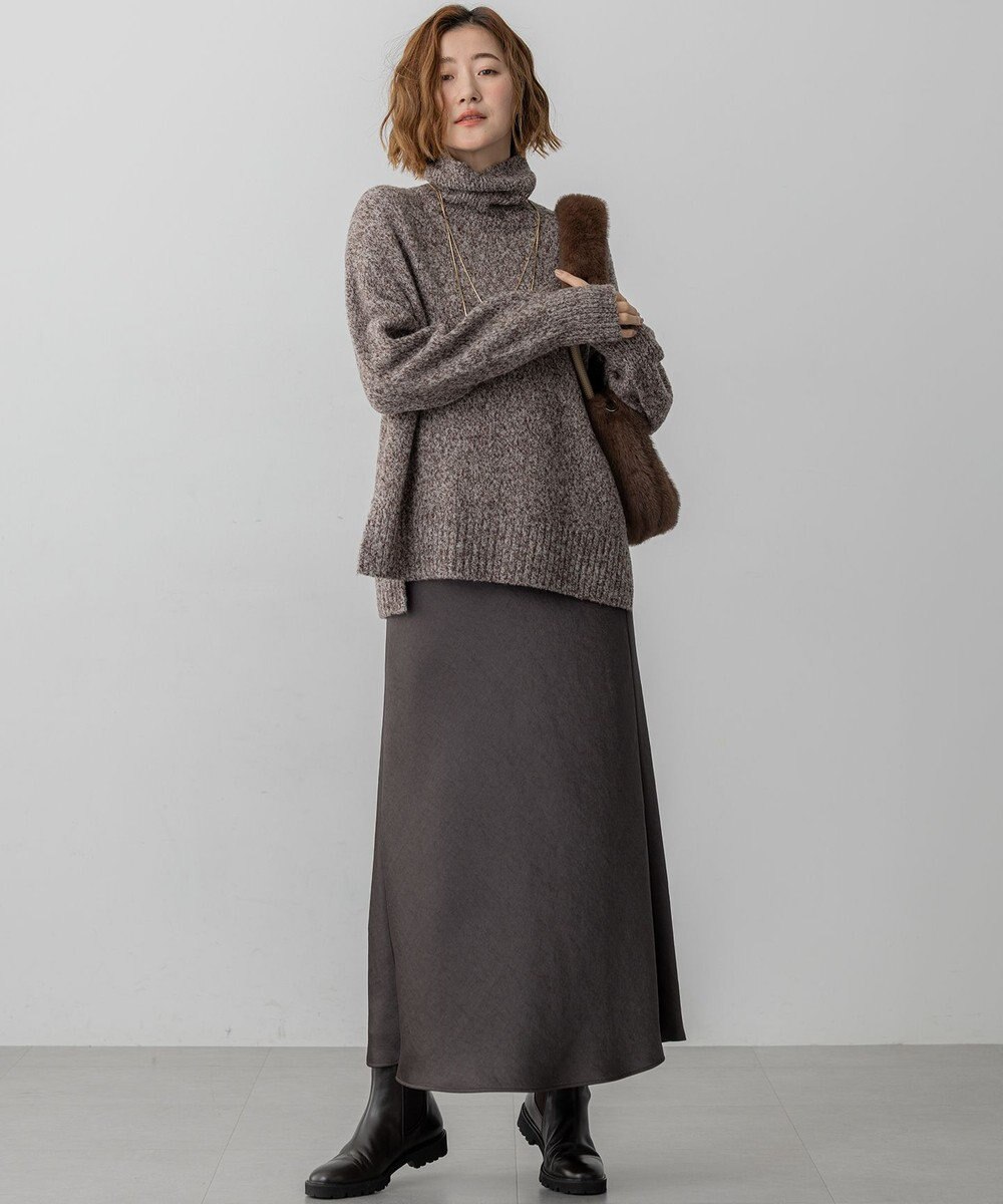 23区 L 【VERY11月号掲載/洗える】ヴィンテージダブルサテン ナロー スカート 