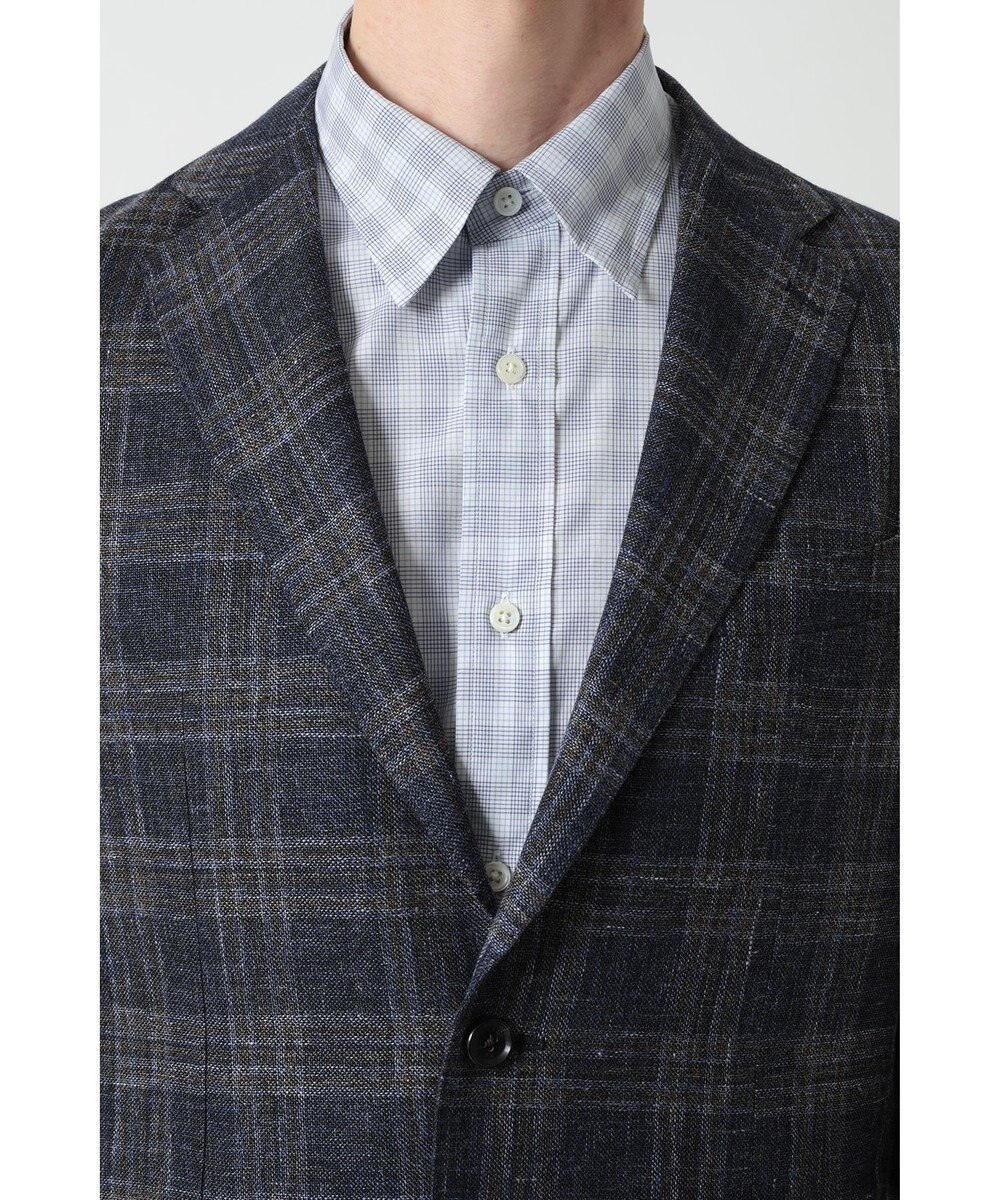 DAKS リネンコットンチェックジャケット 