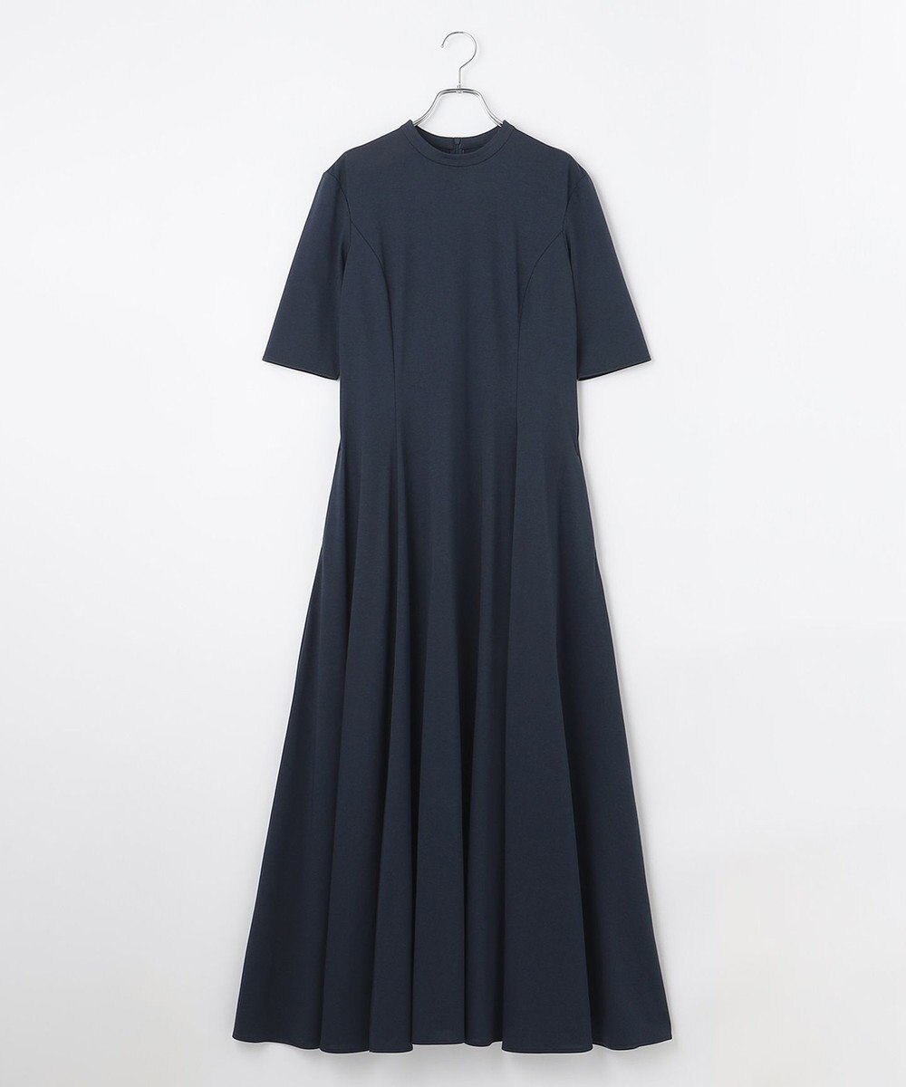 #Newans 【ANSWER for シティライフ】乾燥機対応！フィット&フレアロングワンピース 