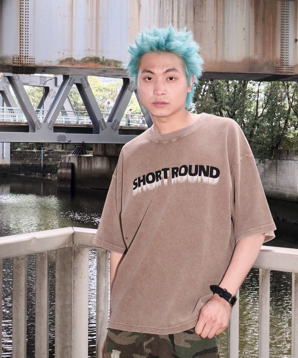 WEGO 【ユニセックス着用ITEM/MLサイズ展開】ブリーチワッフルダメージグラフィックT（SS） 