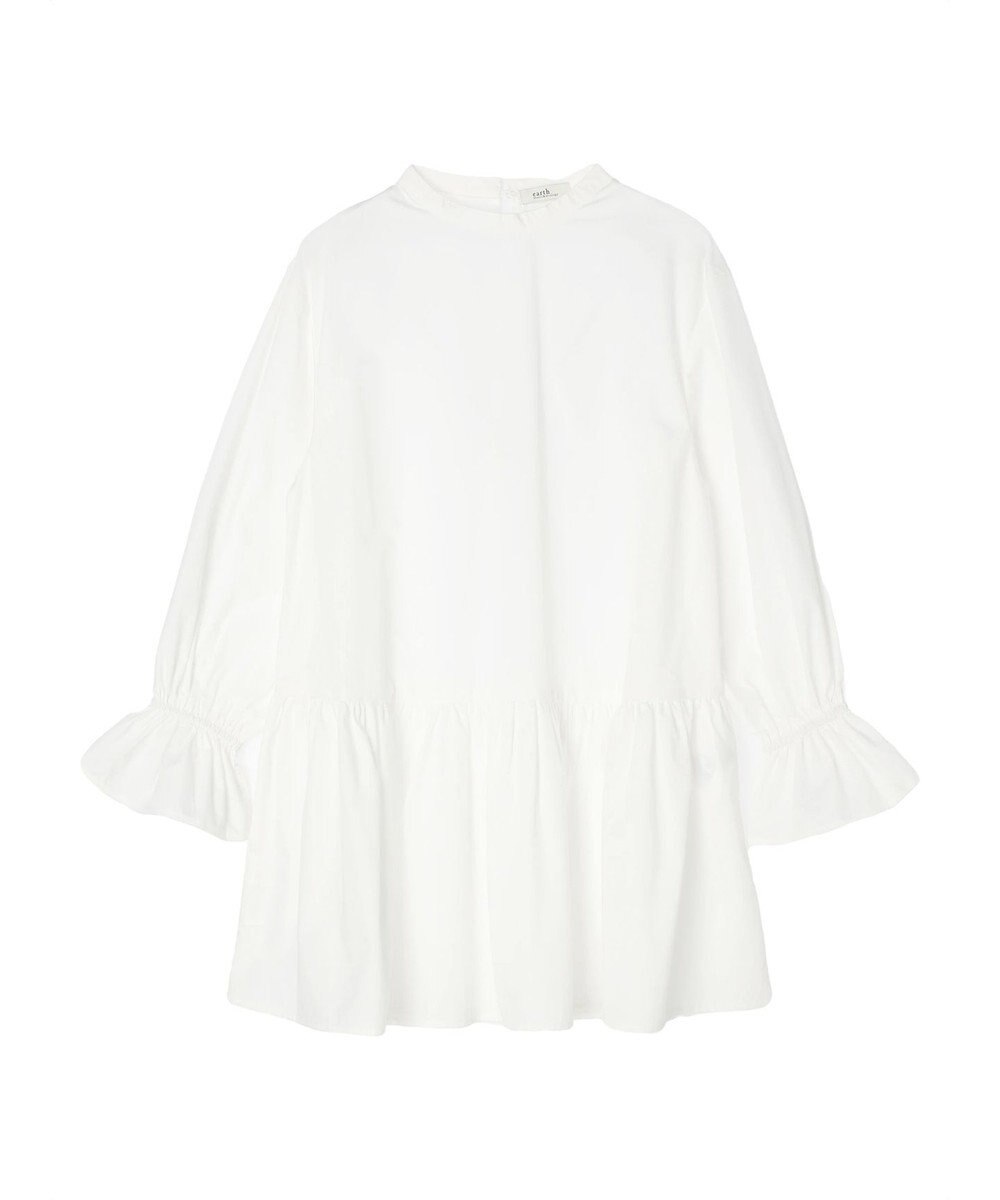 earth music&ecology ＳＥＴ２点Ｖネックベスト＋スタンドカラーチュニック 