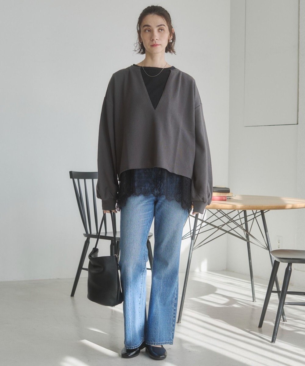 WEGO 【ANGIE VINTAGE】裾レースドッキングロンT 