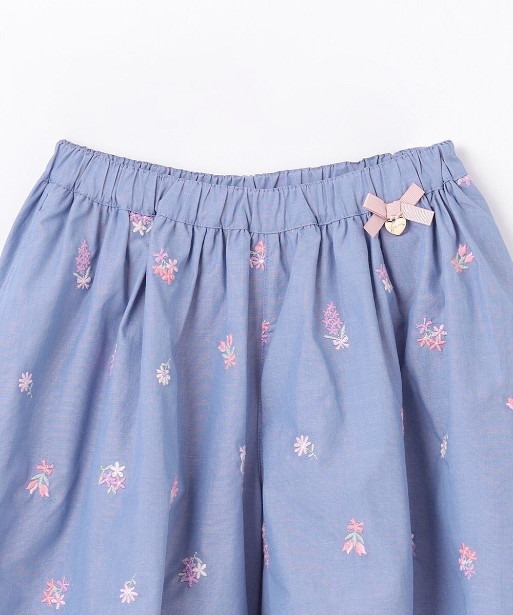 ANY KIDS フラワー 刺繍 キュロット 