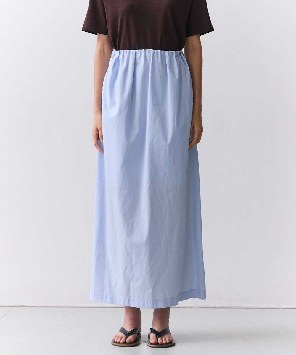 BEIGE， MALLOW / コットンタック イージーフレアスカート 