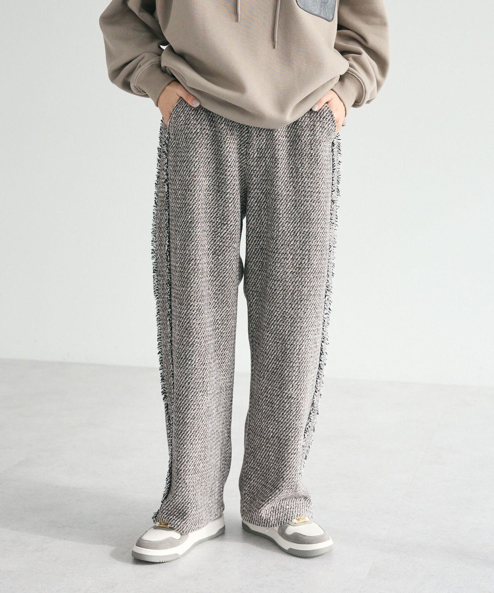 CRAFT STANDARD BOUTIQUE ツイードストレートパンツ 