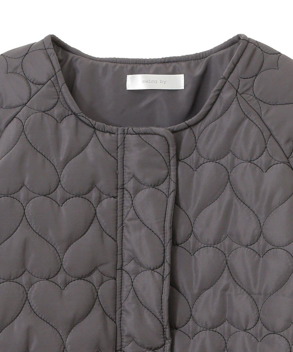 Green Parks ・ｓｗｉｎｇ　ｂｙ　ハートキルトコクーンブルゾン 