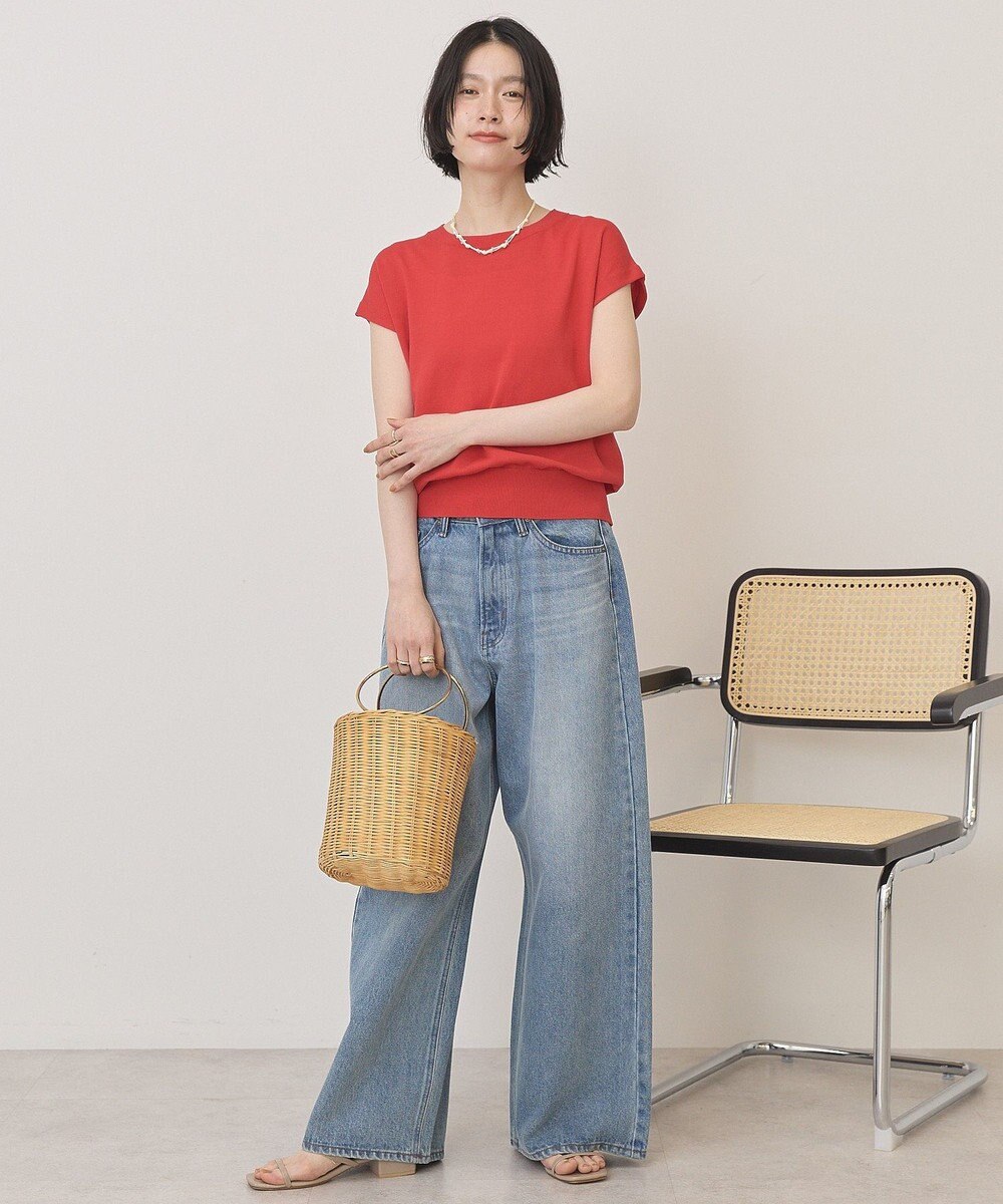 AMERICAN HOLIC フレンチスリーブニットプルオーバー 