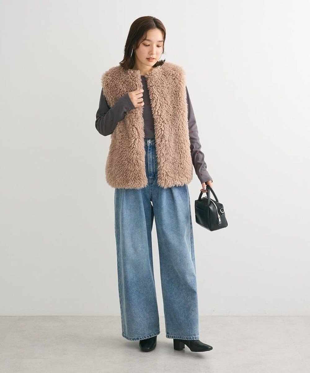 Green Parks ・ＤＯＵＢＬＥ　ＦＬＡＧＳ　ハート刺繍リブロンＴＥＥ 