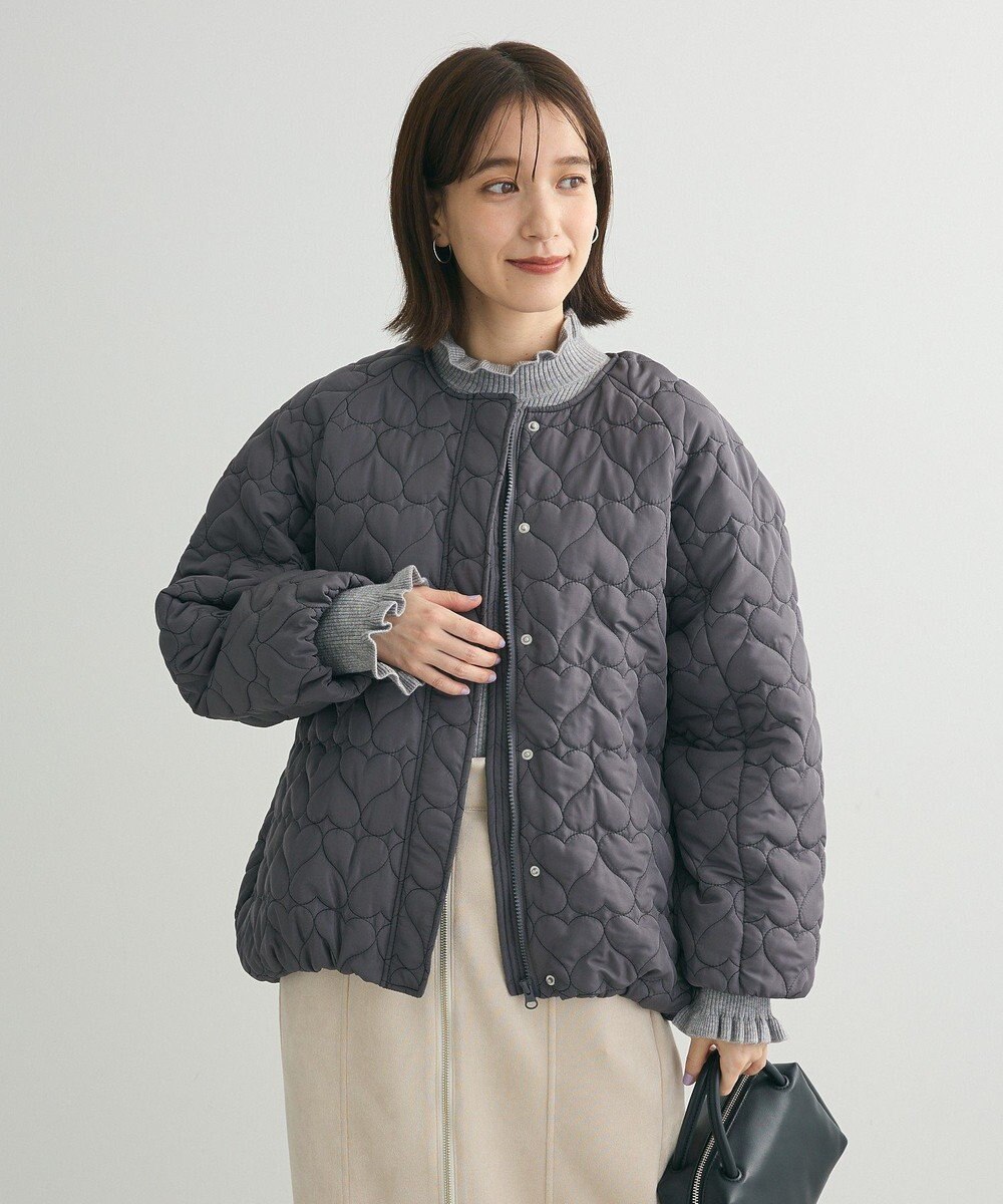 Green Parks ・ｓｗｉｎｇ　ｂｙ　ハートキルトコクーンブルゾン 