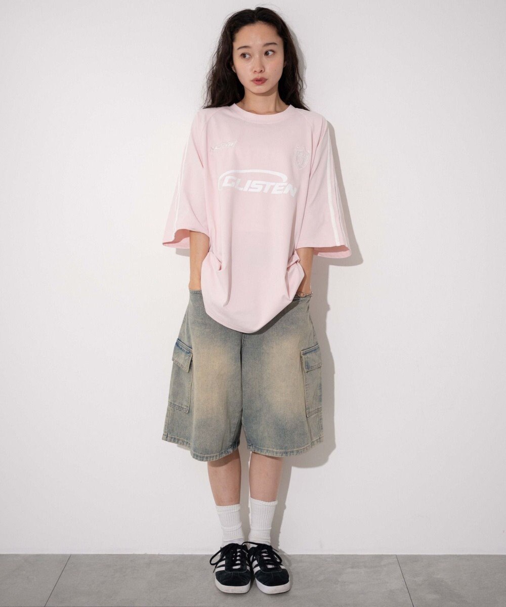 WEGO 【ユニセックス着用ITEM/MLサイズ展開】ゲームロゴスリーブラインT 