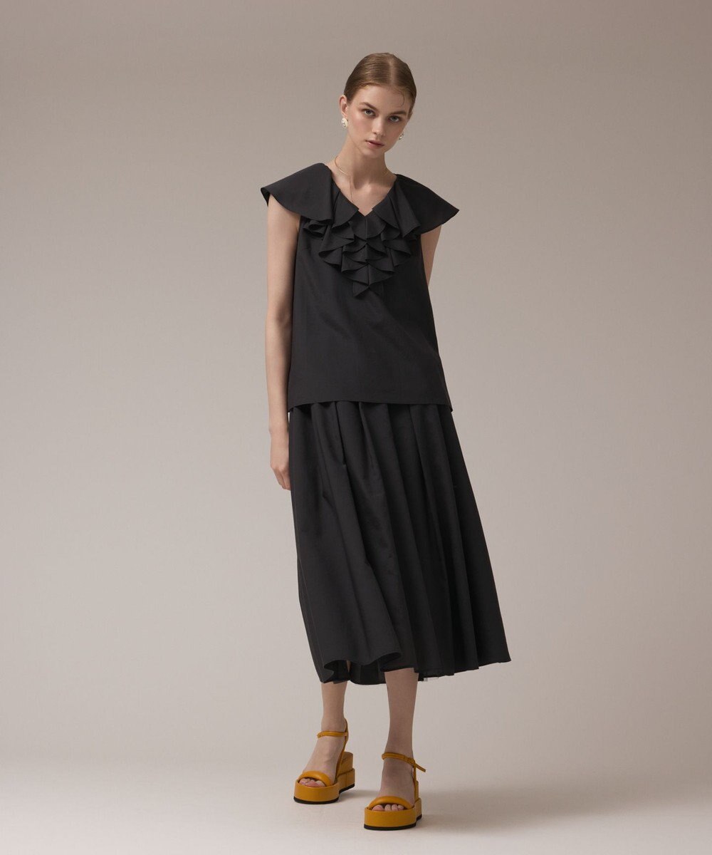 GRACE CONTINENTAL フリルカラートップ 