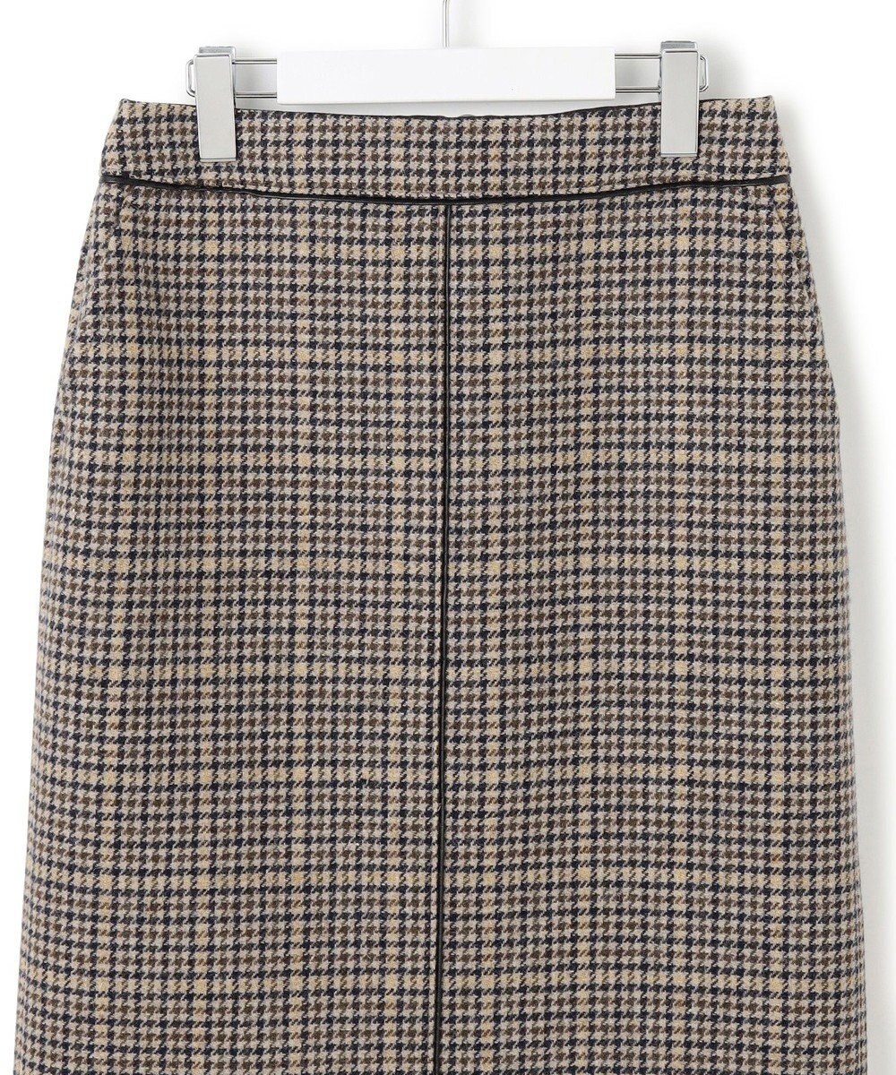 23区 【見上愛さん着用】ボンディングチェックツイード Iライン スカート 
