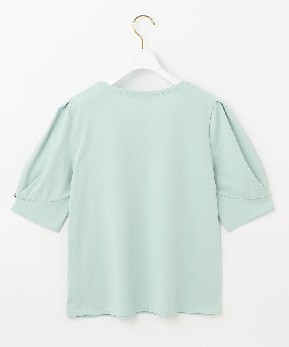 ANY SIS 【UVケア】プレーティングジャージー タックスリーブ カットソー 