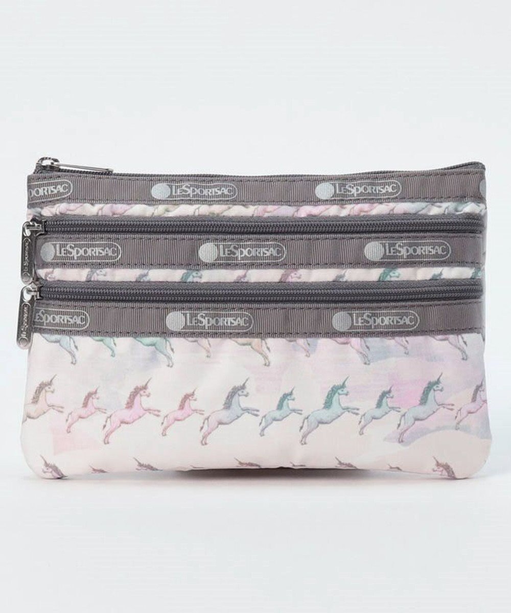 LeSportsac 3ZIP COSMETIC/パステルユニコーン パステルユニコーン