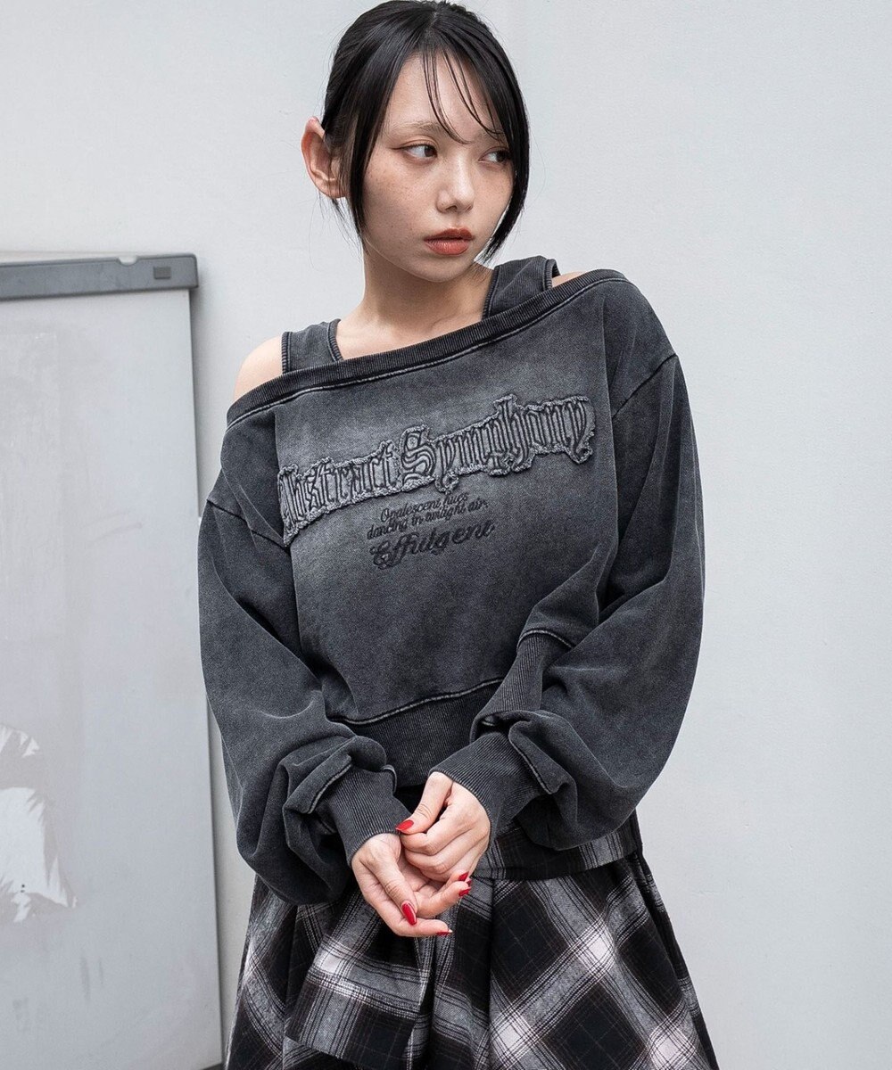 WEGO ドッキングオフショルショートスウェット 