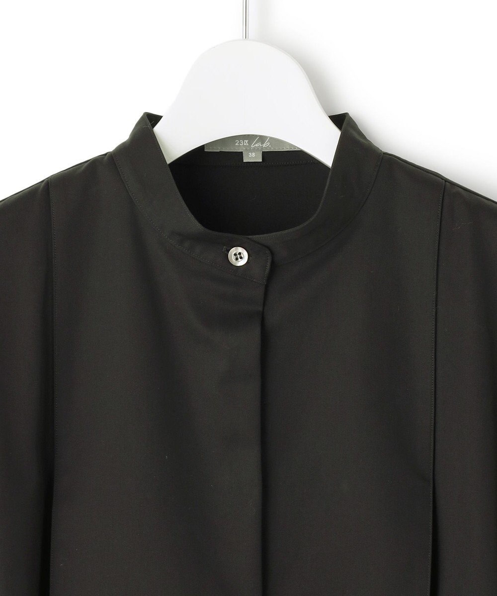 23区 【23区 lab.】ハイカウントコットン マキシ丈 シャツ ワンピース 