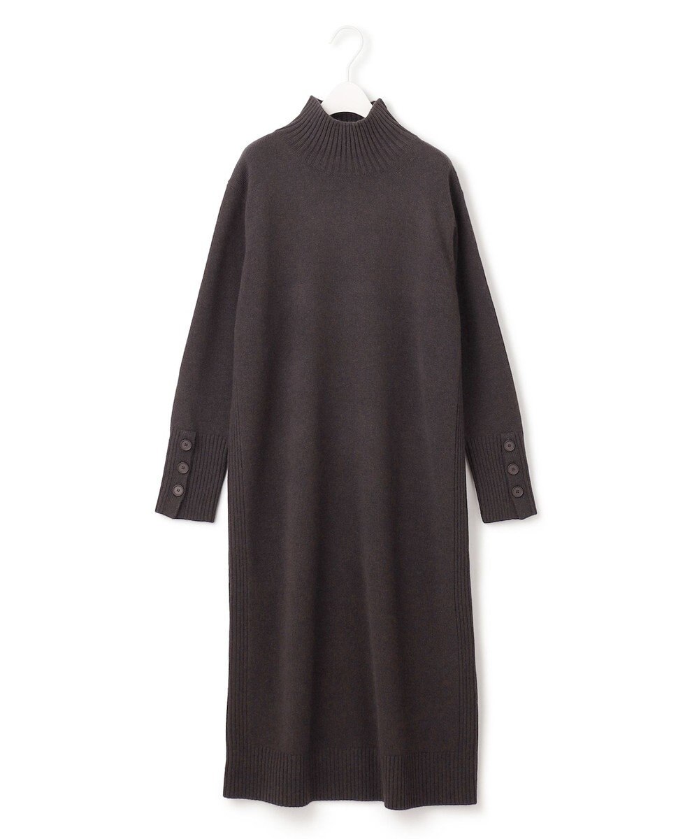 ICB 【WEB限定カラーあり・洗える】 ソフトカシミヤミックス ハイネックワンピース 