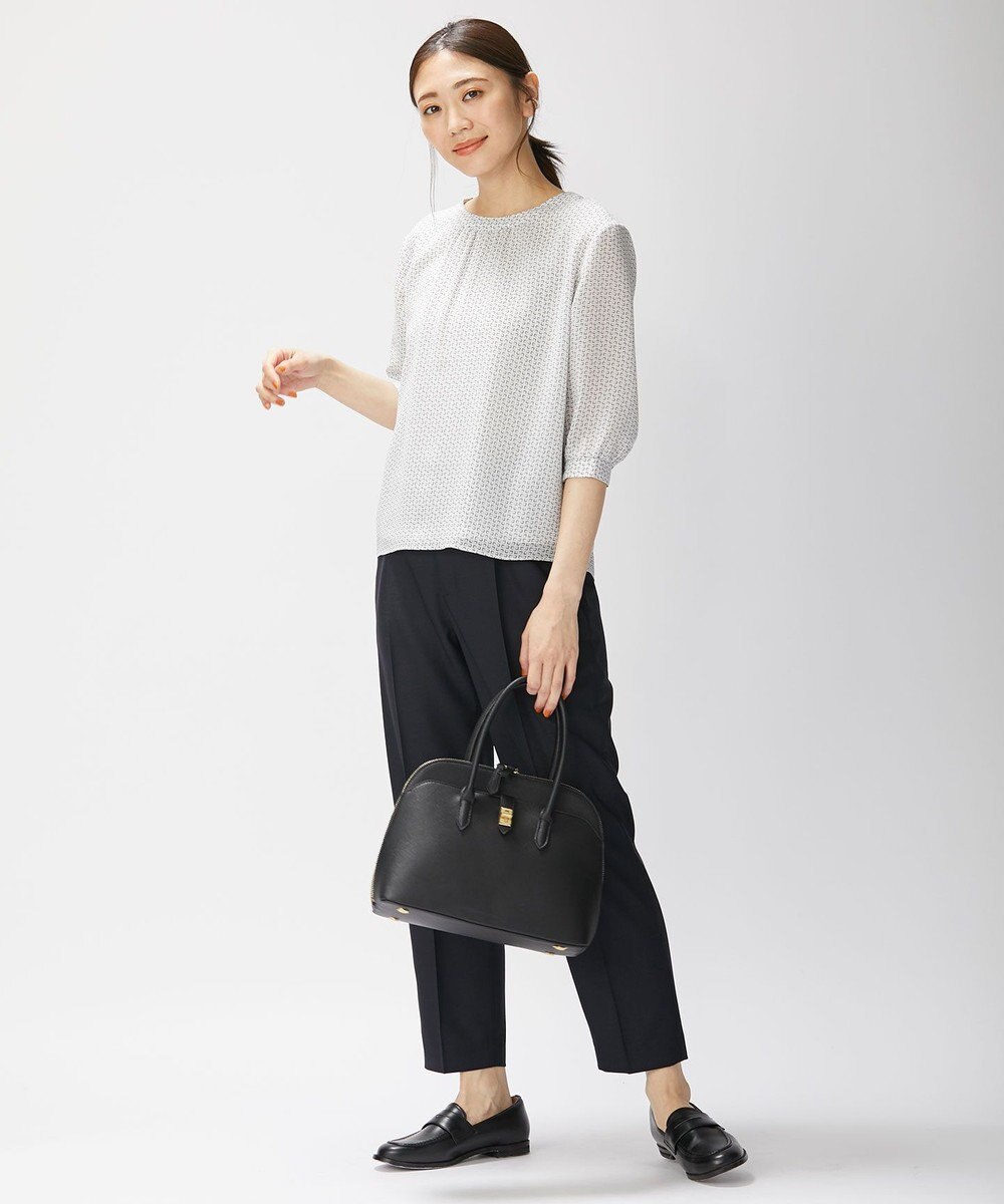 J.PRESS LADIES 【洗える・UVケア・速乾】OXIJEWELストレッチ テーパード パンツ 