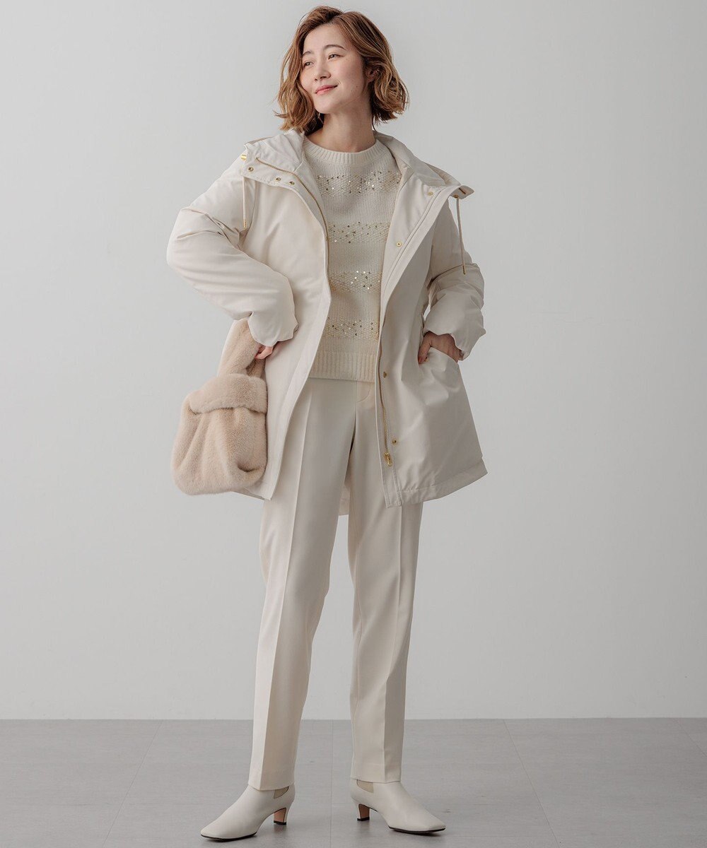 23区 【滝沢眞規子さん着用/一部店舗限定/撥水加工】ミリタリー ダウンコート 