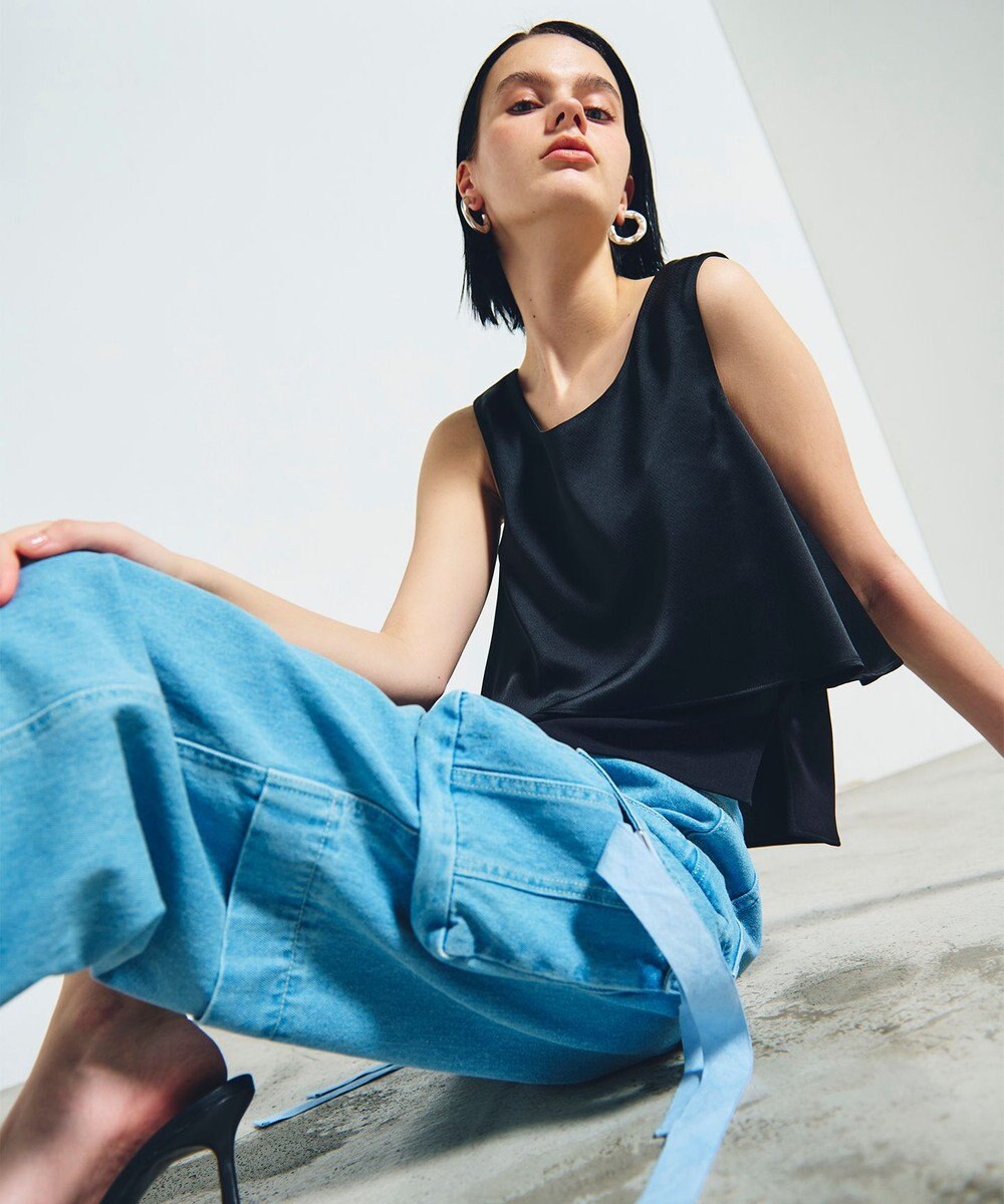 GRACE CONTINENTAL コクーンデニムカーゴパンツ 