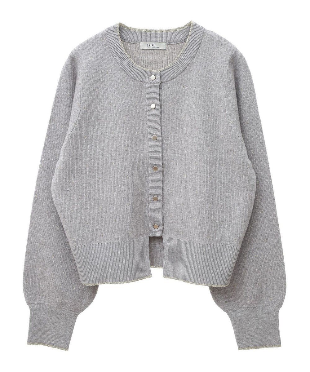earth music&ecology ラメジャカードカーディガン 