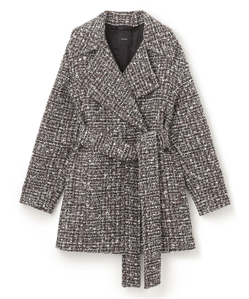 JOSEPH ウールツィード　ダブルブレステッドコート 