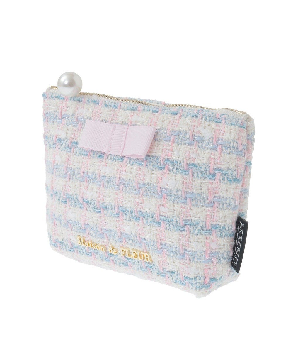 Maison de FLEUR LINTONツイードポーチ 