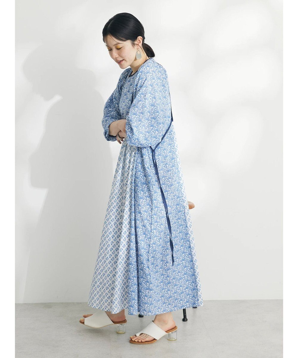 CRAFT STANDARD BOUTIQUE インド綿混エスニック切替ワンピース 