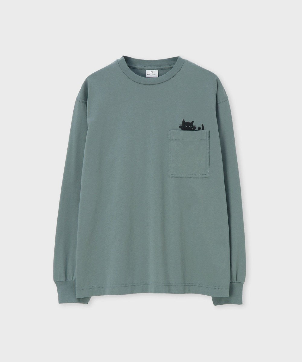 Paul Smith キャット プリント 長袖Tシャツ 