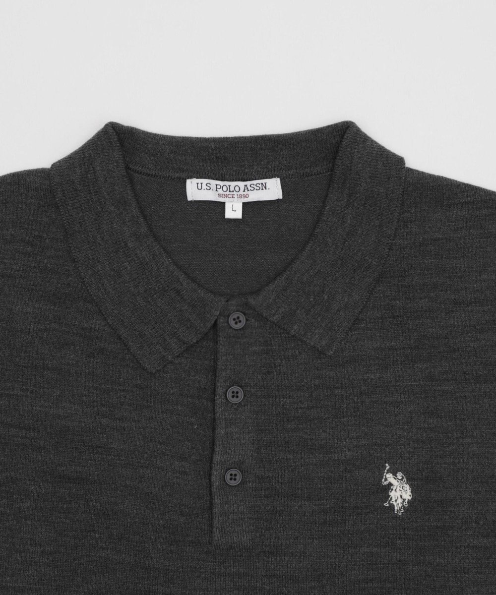 WEGO 【25年秋冬新作/ユニセックス着用ITEM/MLサイズ展開】別注USPOLOニットポロ 