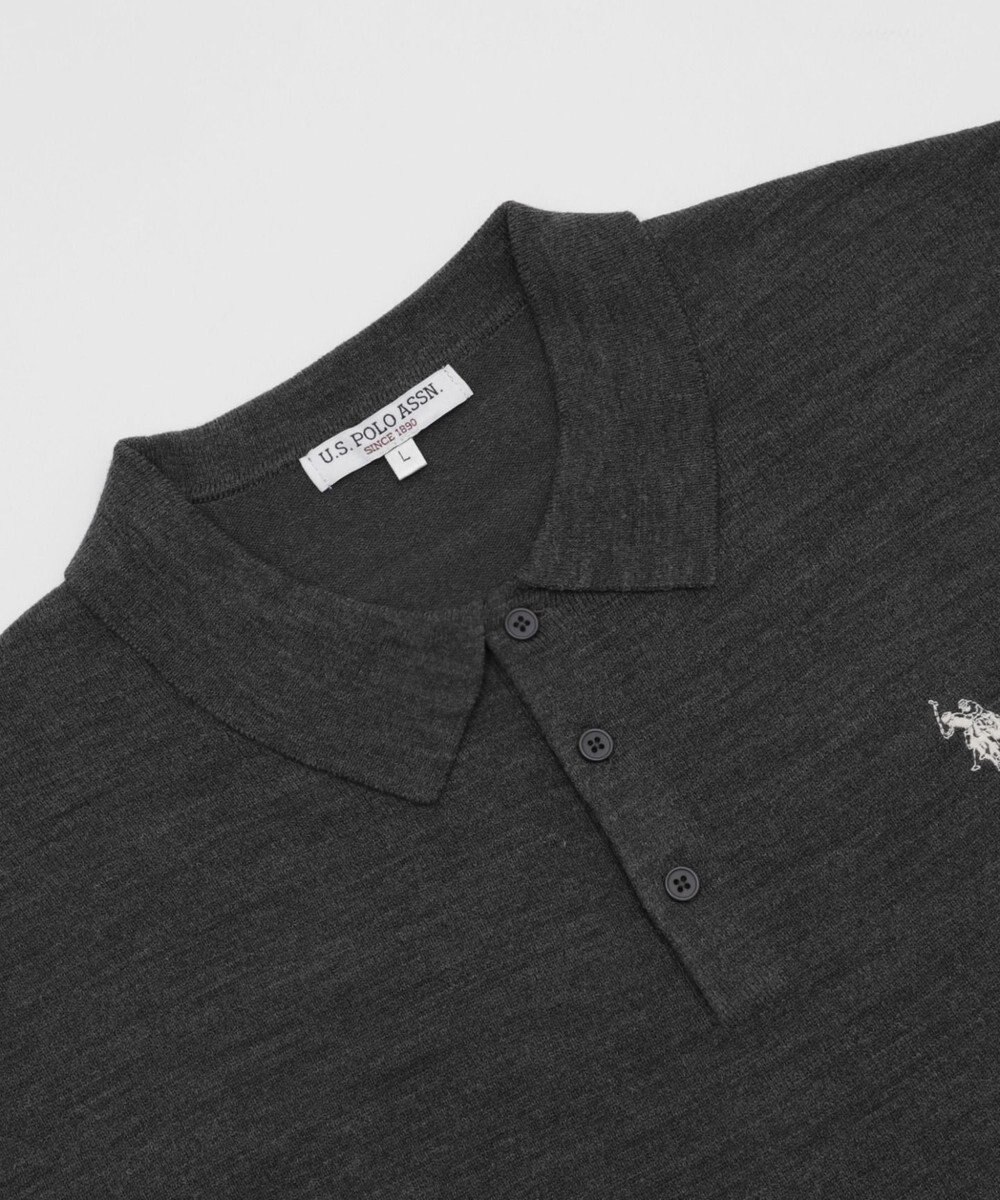 WEGO 【25年秋冬新作/ユニセックス着用ITEM/MLサイズ展開】別注USPOLOニットポロ 