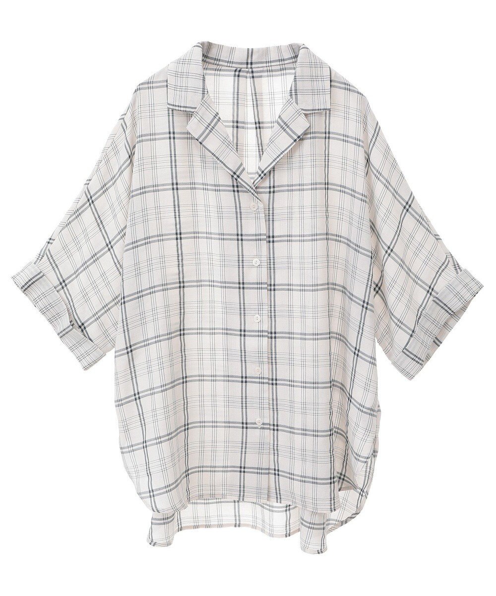 Green Parks 開襟シアージャケット風シャツ 