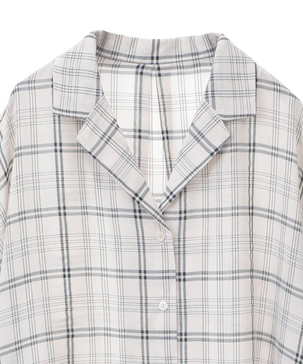 Green Parks 開襟シアージャケット風シャツ 