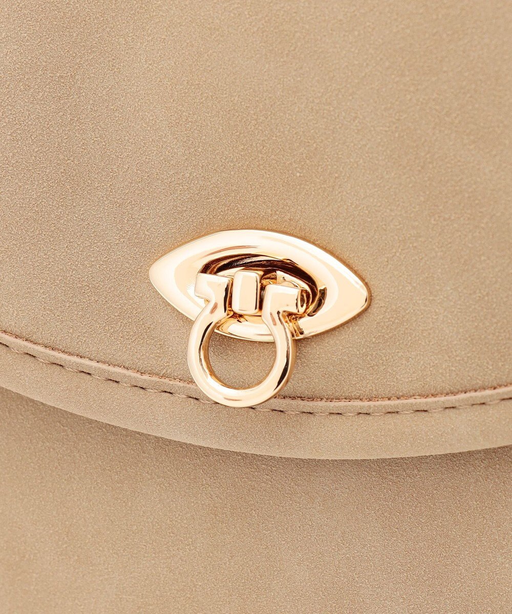 組曲 スエードライク トップハンドルバッグ 