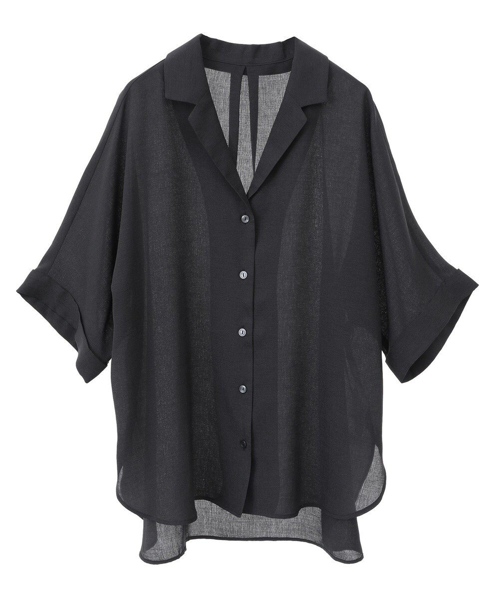 Green Parks 開襟シアージャケット風シャツ 