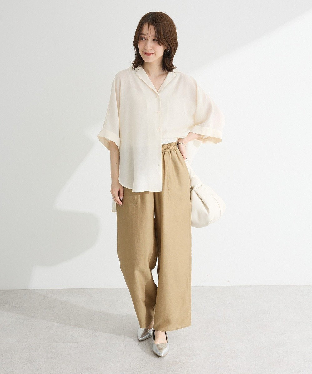 Green Parks 開襟シアージャケット風シャツ 