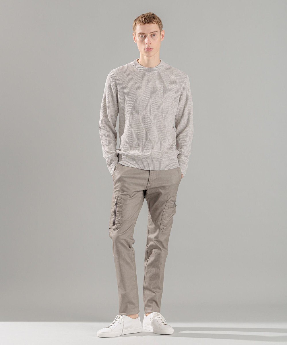 JOSEPH HOMME 新柄【洗える】シルクバルキー  クルーネックニット 