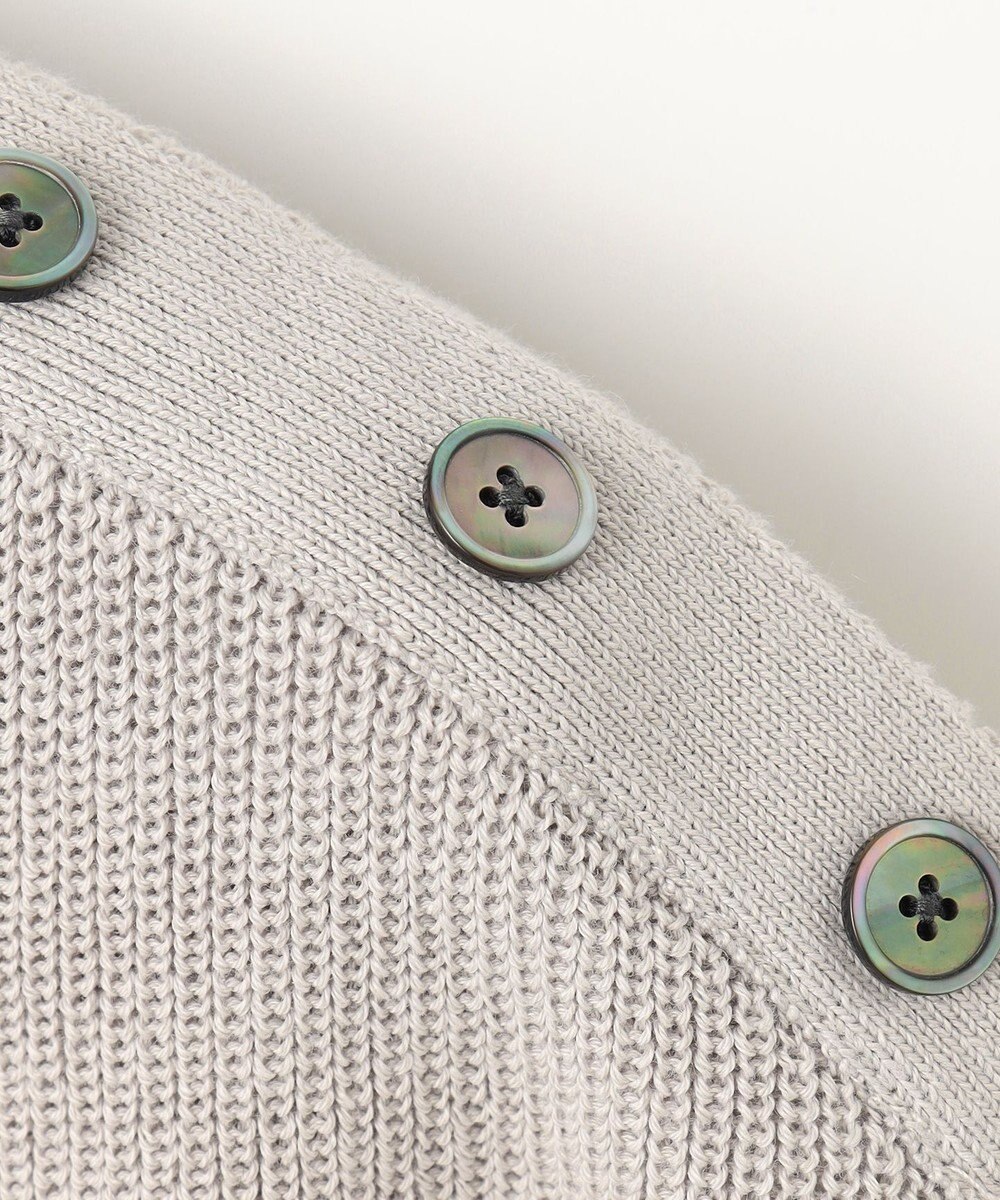 J.PRESS LADIES L 【洗える】GIMA COTTON ニット ベスト 