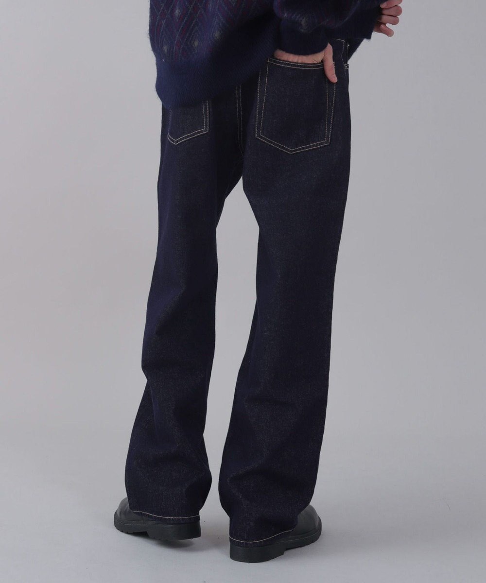 WEGO 【ユニセックス着用ITEM/ウエスト調整可】ストレートデニムパンツ 