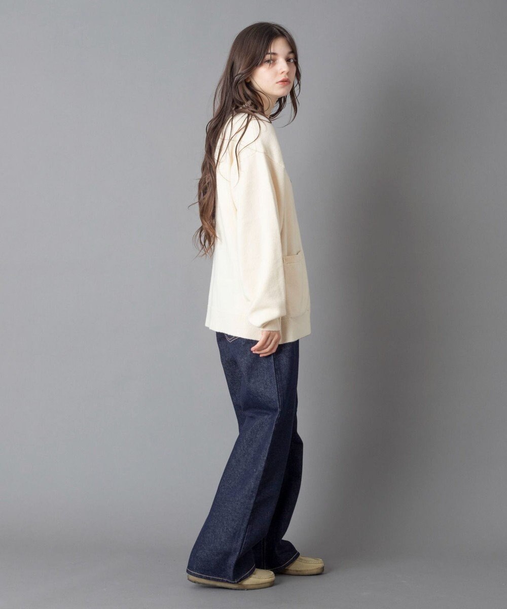 WEGO 【ユニセックス着用ITEM/ウエスト調整可】ストレートデニムパンツ 