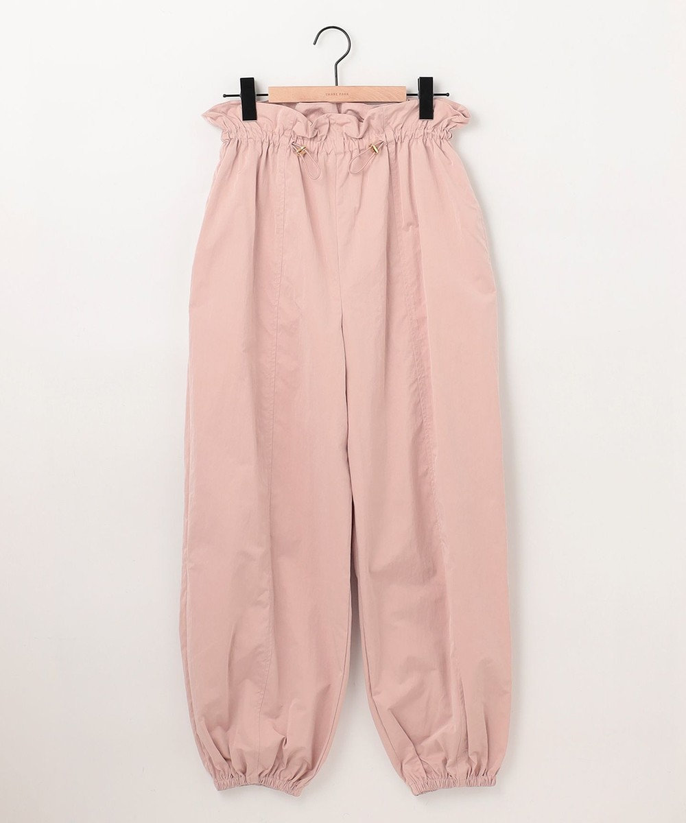 SHARE PARK LADIES ウエストギャザーパラシュートパンツ 