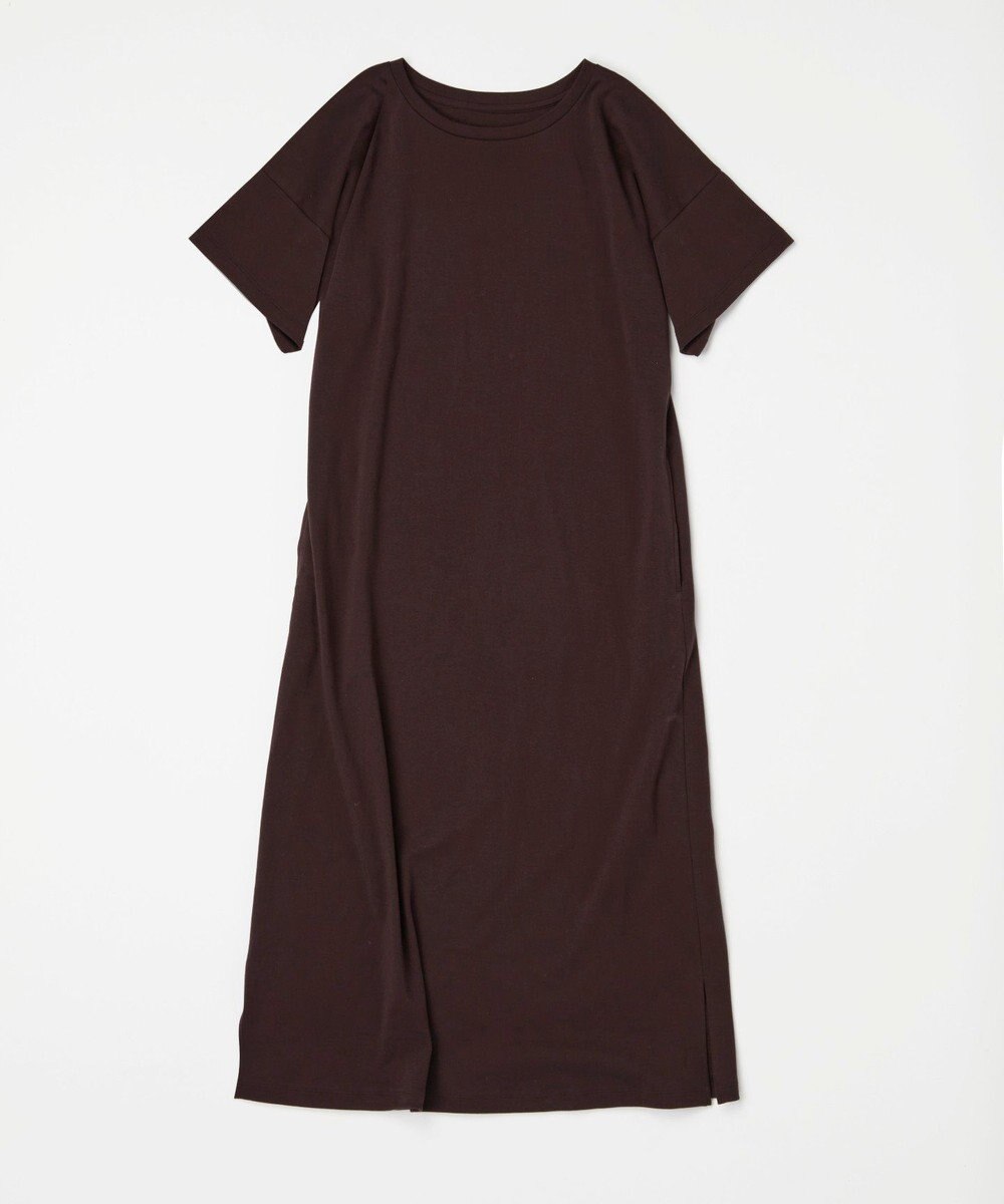 TOQUE 25SS新作〈大草直子さんアドバイザー〉スーピマコットン半袖ロングワンピース 