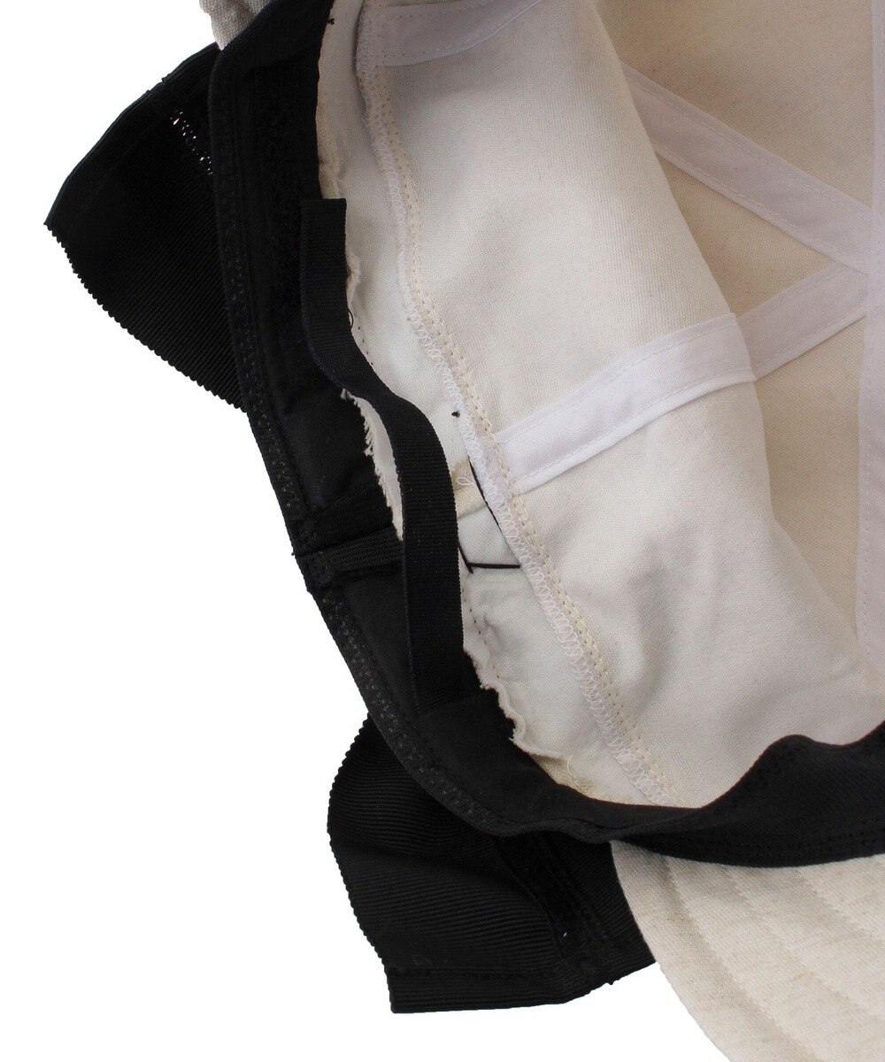 MOONBAT 【遮光100％/遮熱/UV】HIROKO KOSHINO(ヒロコ コシノ)遮光 リボンジョッキー 帽子 ゆったりMサイズ 手洗い可能/サイズ調整可能 